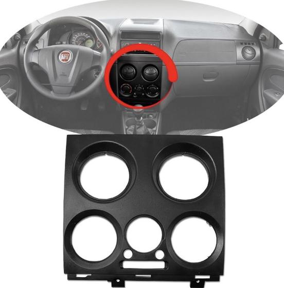 Imagem de Moldura Central Painel Fiat Palio Economy Fire Way Com Ar condicionado 100213134