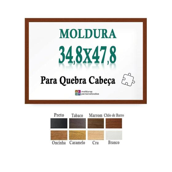 Imagem de Moldura Chão De Barro 34,8X47,8 Quebra Cabeça 500 Pçs + Petg