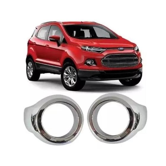 Imagem de Moldura Copo Milha Ecosport 2013 2014 2015 2016 Cromado 