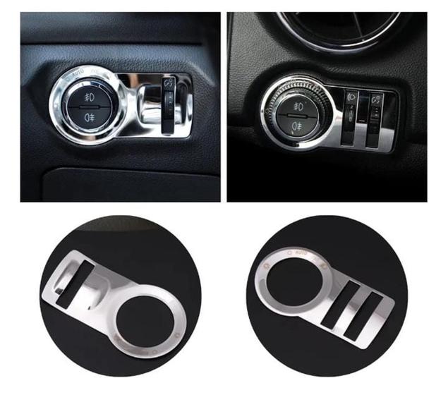 Imagem de Moldura Cromada Botões de Comando Farol Chevrolet Onix Cruze Spin Cobalt Prisma tracker
