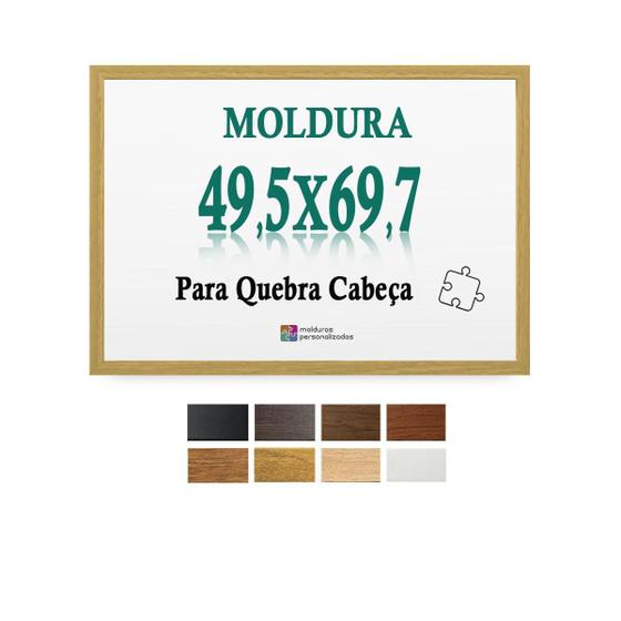 Imagem de Moldura Cru 49,5X69,7 Quebra Cabeça Game Ofice 1000 Pcs Petg