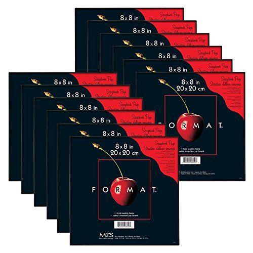 Imagem de Moldura de formato MCS, preta, 8 x 8 pol, 12 pk