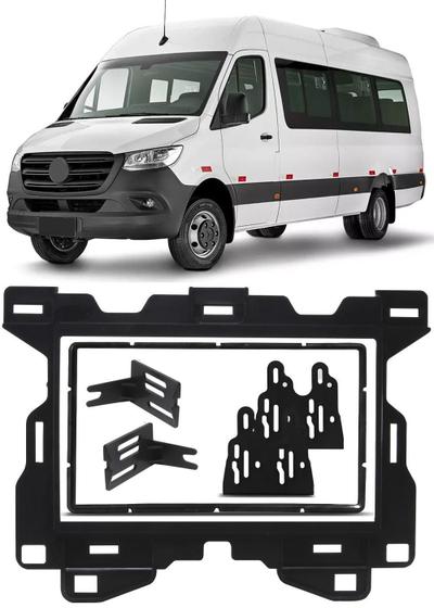 Imagem de Moldura De Painel 2 Din 7 Polegadas Mercedes Benz Sprinter 2020 Em Diante