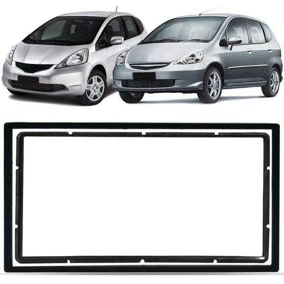 Imagem de Moldura De Painel 2 Din 7" Polegadas New Fit DX LX e LXL 2004 à 2013 - Preto