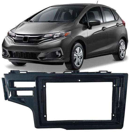 Imagem de Moldura De Painel 2 Din 9" Polegadas Honda Fit 2015 2016 2017 2018 2019 2020