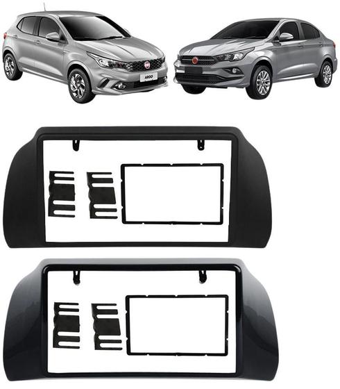 Imagem de Moldura De Painel 2 Din Fiat Argo E Cronos Para Mp5 Slim