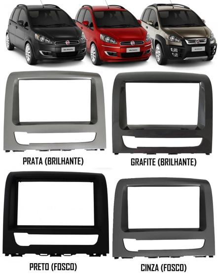 Imagem de Moldura De Painel 2 Din Fiat Idea 2012 Á 2016 2 Dins