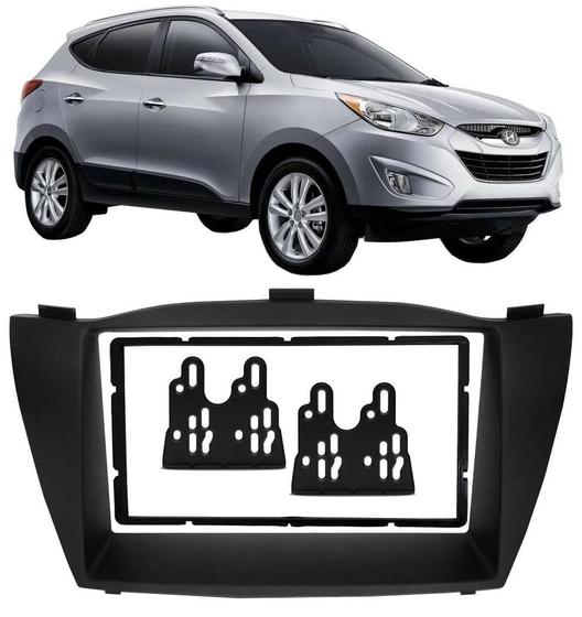 Imagem de Moldura De Painel 2 Din Hyundai Ix35 Para Cd Dvd 2 Dins