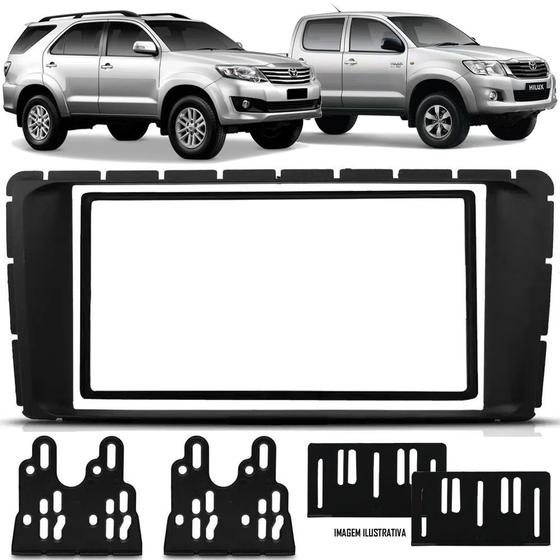 Imagem de Moldura De Painel Para CD DVD 2 Din Hilux Sw4 Srv 2012 2013 2014 2015