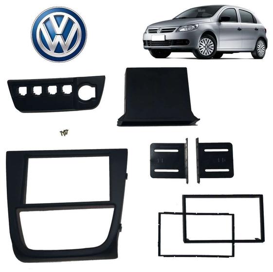 Imagem de Moldura de Painel Volkswagen Gol G6 2013 2 Din Preto