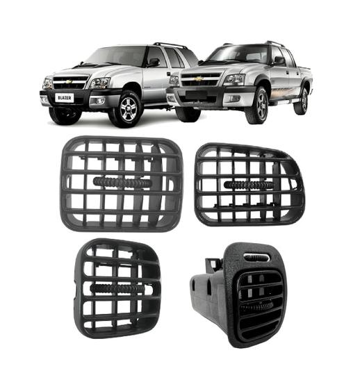 Moldura Difusor Com Mecanismo de Ar Blazer S10 + 3 Difusores - 360peças ...