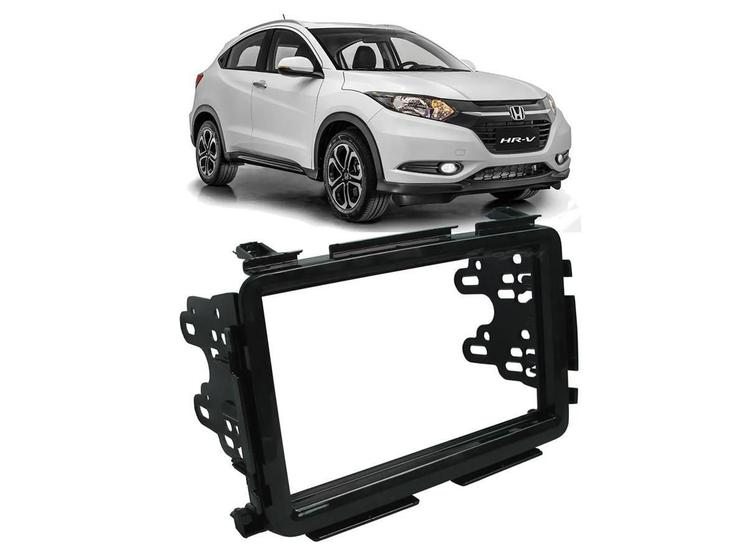 Imagem de Moldura Dvd Honda Hrv Black Piano