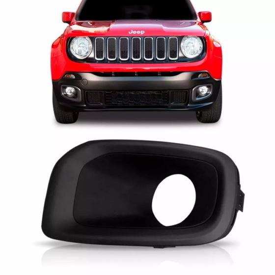 Imagem de Moldura Farol Milha Jeep  Renegade 2015 2016 2017