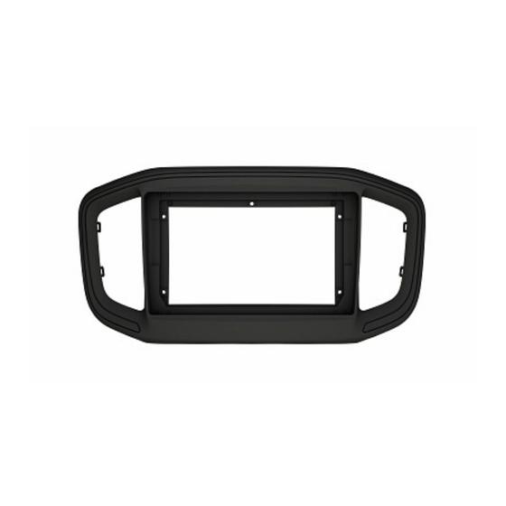 Imagem de Moldura Fiamon 9" Compatível com Novo Compativel C/FIAT Strada 2021 - Preto Fosco