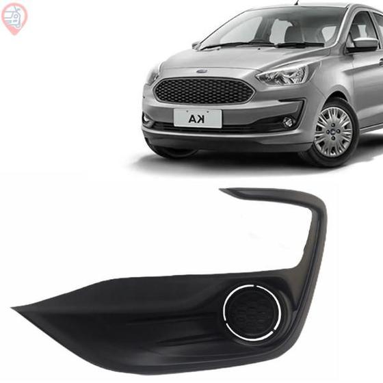 Imagem de Moldura Grade Farol Milha Esquerdo S/ Furo Original Ford Ka 2019/22