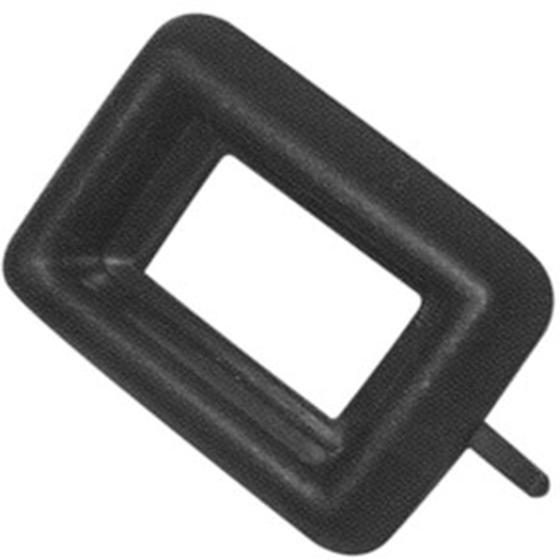 Imagem de Moldura Interruptor Vidro Elét Simples Preta Gol G1 Até 96