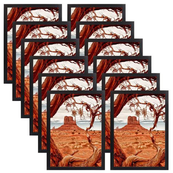 Imagem de Moldura magnética CRUGLA A4 8,3 x 11,7 polegadas, conjunto de 12 pretas