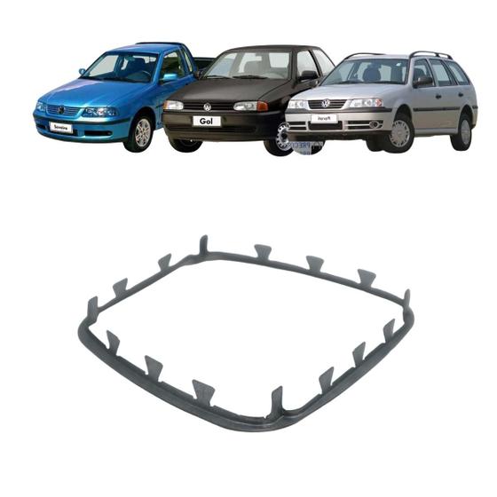 Imagem de Moldura Metálica Lanterna Luz Teto  Kombi 1999 A 2014 Saveiro 2002 Parati A 2002 Gol 1994 A 2002