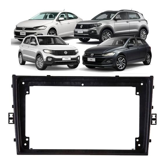 Imagem de Moldura multimidia 2din 9 pol vw novo polo virtus t-cross