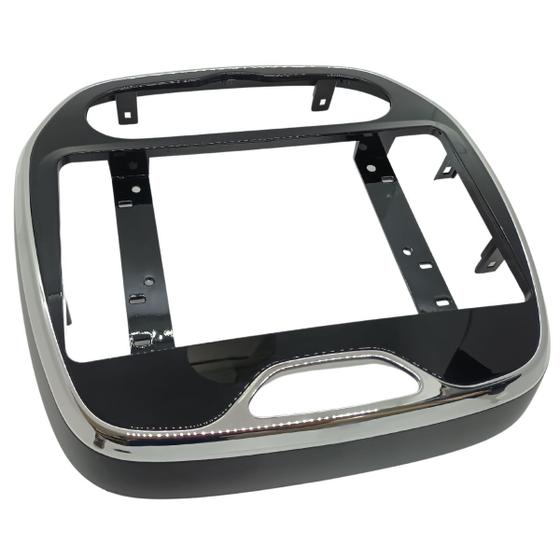 Imagem de Moldura multimidia 8 e 9 polegadas dvd pioneer renault captur black piano friso cromado