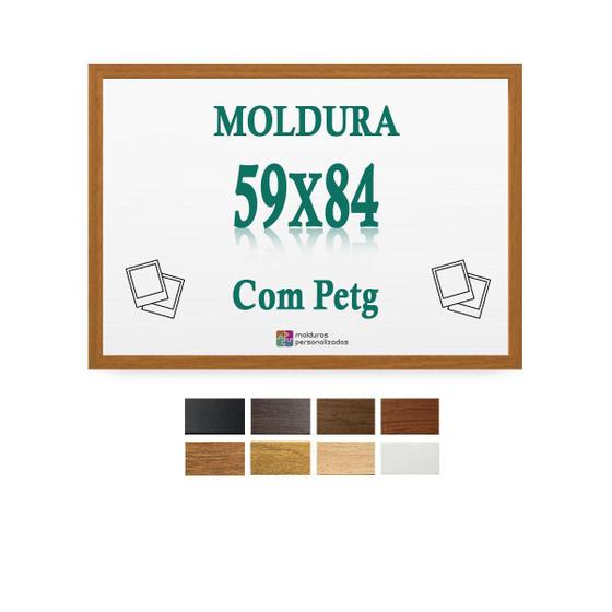 Imagem de Moldura Oncinha 59X84 Cm Para Folha Impressão Poster Petg