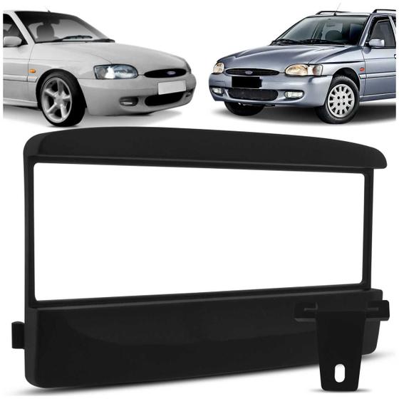 Moldura Painel 1 Din Escort Zetec SW 97 98 99 2000 2001 2002 Preta Menor preço em Moldura Painel 1 Din Escort Zetec SW 97 98 99 2000 2001 2002 Preta