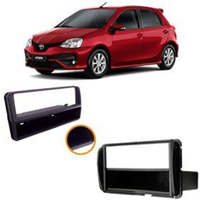 Moldura Painel 1 e 2 Din Etios Menor preço em Moldura Painel 1 e 2 Din Etios