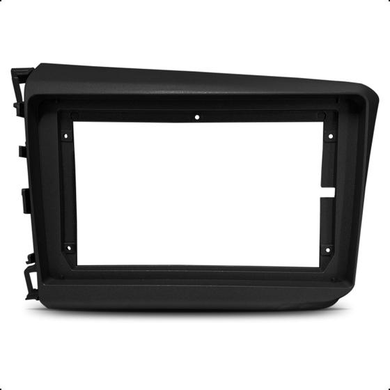 Imagem de Moldura Painel 2 Din 9 Polegadas Dvd Multimidia Contra frente Carro Honda Civic 2012 2013 2014 2015