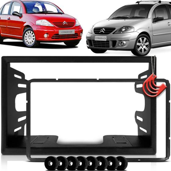 Moldura Painel 2 Din Central Multimidia Dvd Mp5 Padrão Chinês - Citroen C3 03/12 Menor preço em Moldura Painel 2 Din Central Multimidia Dvd Mp5 Padrão Chinês - Citroen C3 03/12