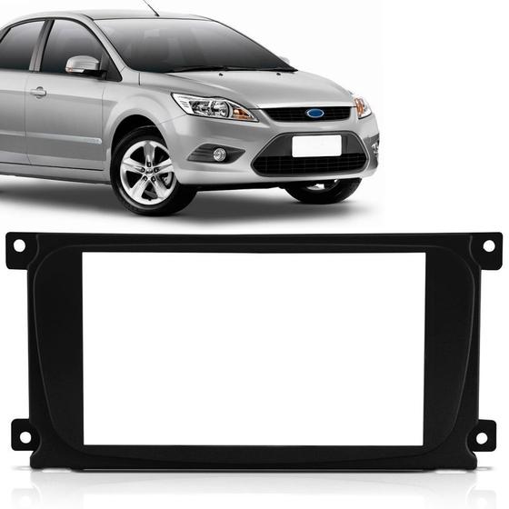 Menor preço em Moldura Painel 2 Din Ford Focus 2009 a 2012 Preta com Suporte