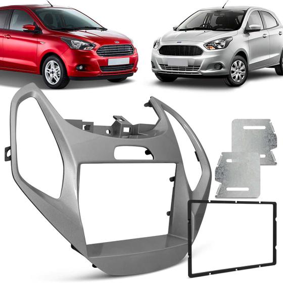 Moldura Painel 2 Din Ford Ka 2014 2015 2016 2017 Prata Padrão Japonês Chinês Para Multimídia DVD MP5 Menor preço em Moldura Painel 2 Din Ford Ka 2014 2015 2016 2017 Prata Padrão Japonês Chinês Para Multimídia DVD MP5