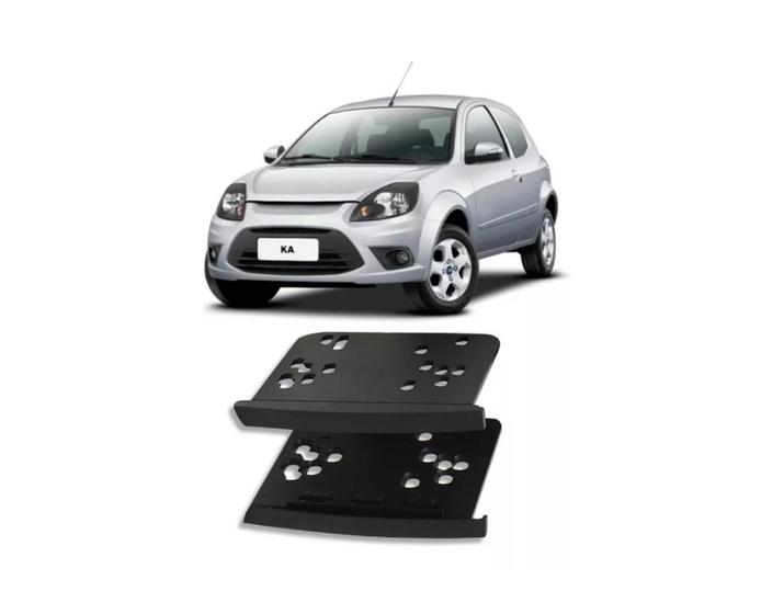 Imagem de Moldura Painel Automotivo Ford Ka 1999 A 2013 Preta 2din