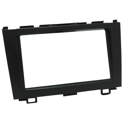 Imagem de Moldura Painel Central 2 Din Mp5 Multimídia Dvd Crv 2007 à 2011 Preta Expex Epx 470