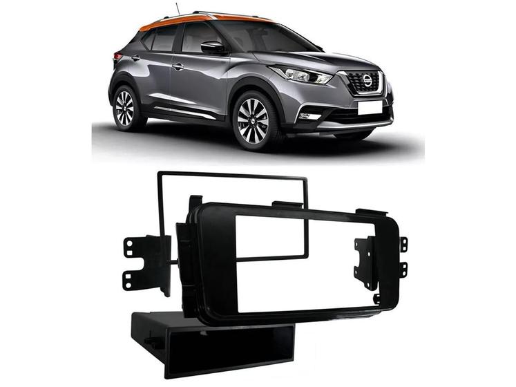 Imagem de Moldura Painel Dvd Nissan Kicks Black Piano