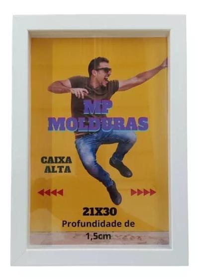 Imagem de Moldura Para Quadro A4 21x30 Caixa Alta C/ Profundidade