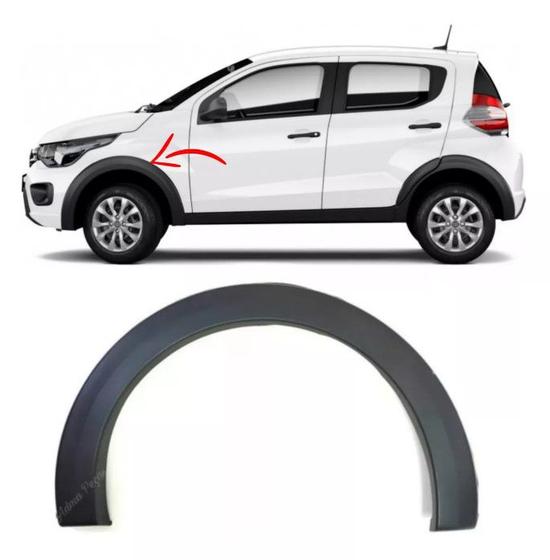 Moldura Paralama Dianteiro Fiat Mobi 2017 2018 2019 2020 2021 2022 2023 ...