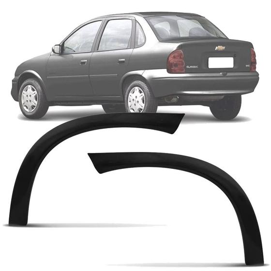 Imagem de Moldura Paralama Traseiro Preto Corsa Sedan 94 95 96 97 Unid