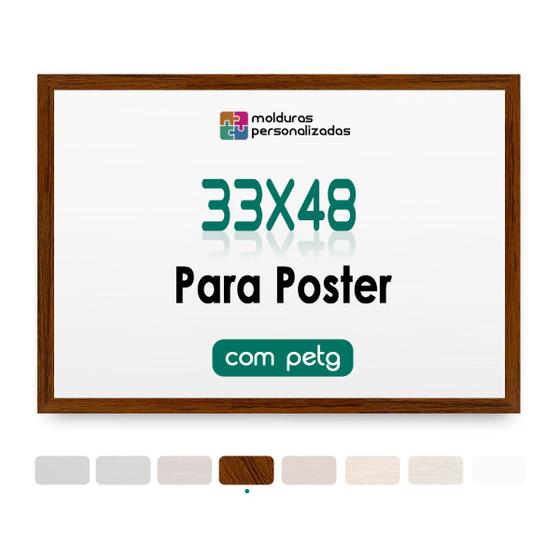 Imagem de Moldura Quadro A3 Plus 33x48 para Poster Decorativo com Petg