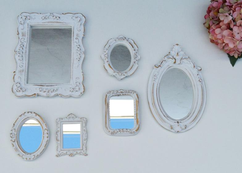 Imagem de Molduras Resina Espelho D201 Parede Hall Provençal Decoração