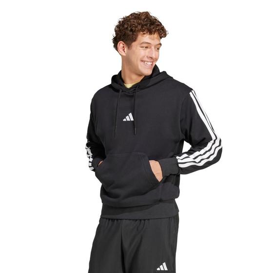 Moletinho Capuz Essentials 3-Stripes Adidas Agasalho e Moletom
