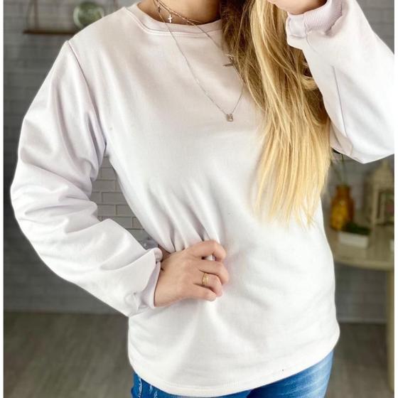 Imagem de Moletom Adulto Branco P