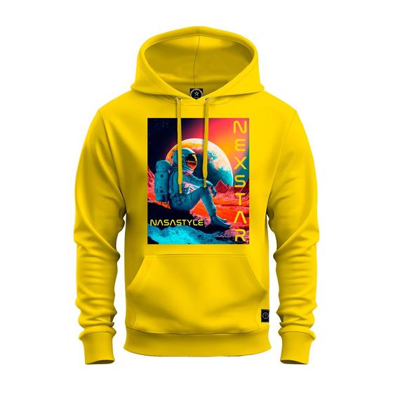 Imagem de Moletom Algodão Canguru Inverno Premium Estampado Nasa Style