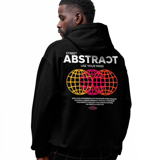 Imagem de Moletom Algodão Com Capuz Abstract Use Your Mind Sinse 2019