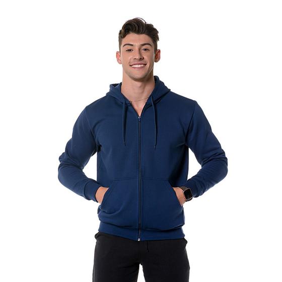 Blusa Moletom Canguru Moletom Azul Marinho Moletom Azul Marinho