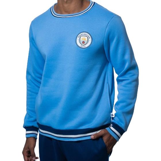 Imagem de Moletom Balboa Manchester City Masculino - Azul Claro