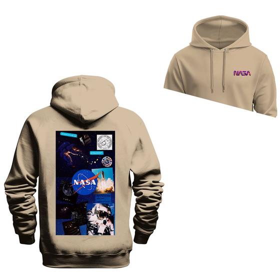 Imagem de Moletom Banner Spacial Frente Costas Blusa De Frio Confortável Varias Cores