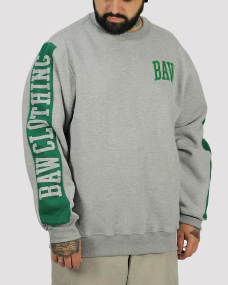 Imagem de Moletom Baw Clothing Bawllege - Cinza/Verde