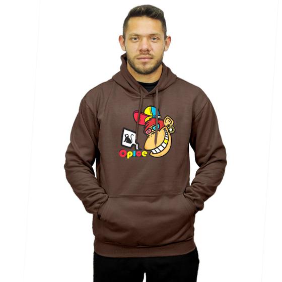 Imagem de Moletom Blusa De Frio Casaco Modelo Canguru Com Capuz