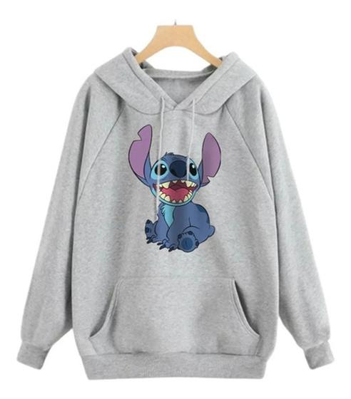 Moletom Blusa De Frio Lilo E Stitch Careta Animado Feminino Gbj Modas Moletom Blusão 7824