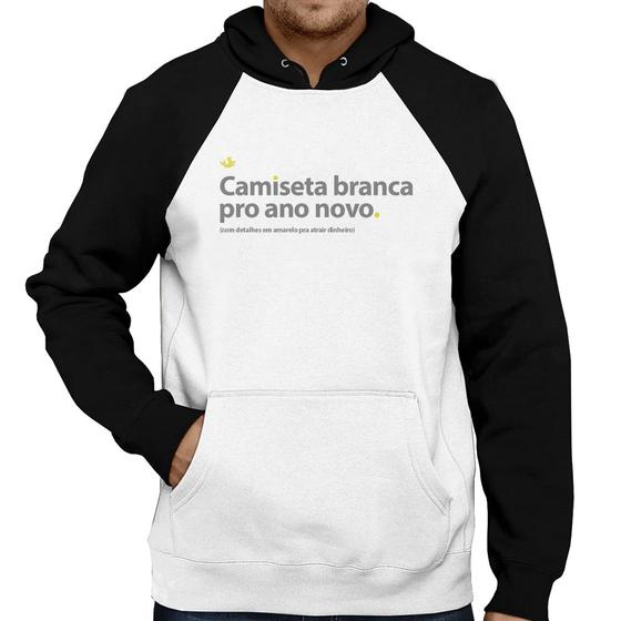 Imagem de Moletom Camiseta branca de ano novo - Foca na Moda